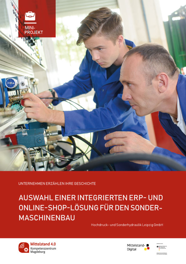 Integrierte ERP- und Online-Shop lösung für den Sondermaschinenbau 