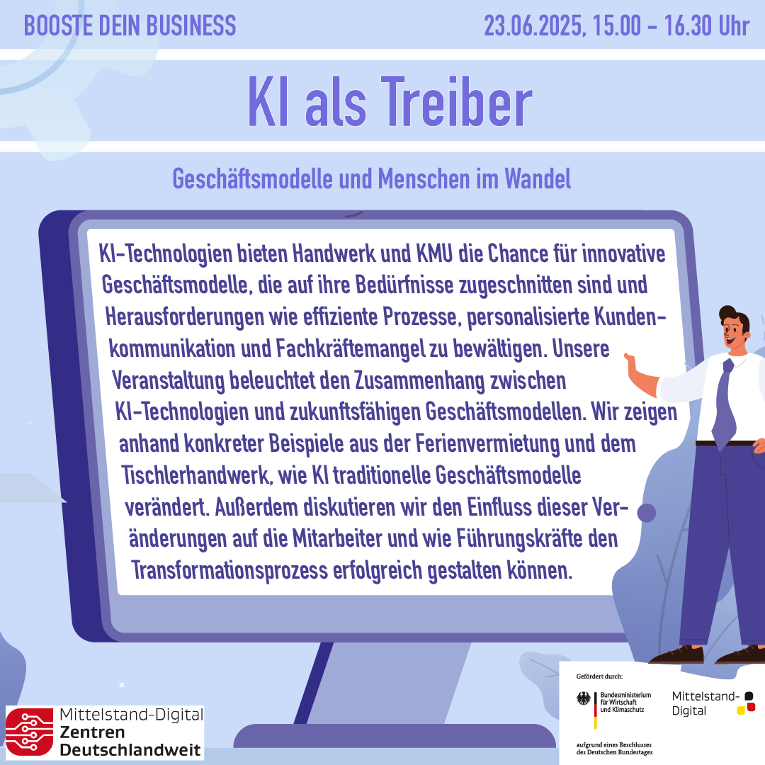 Booste dein Business, KI als Treiber